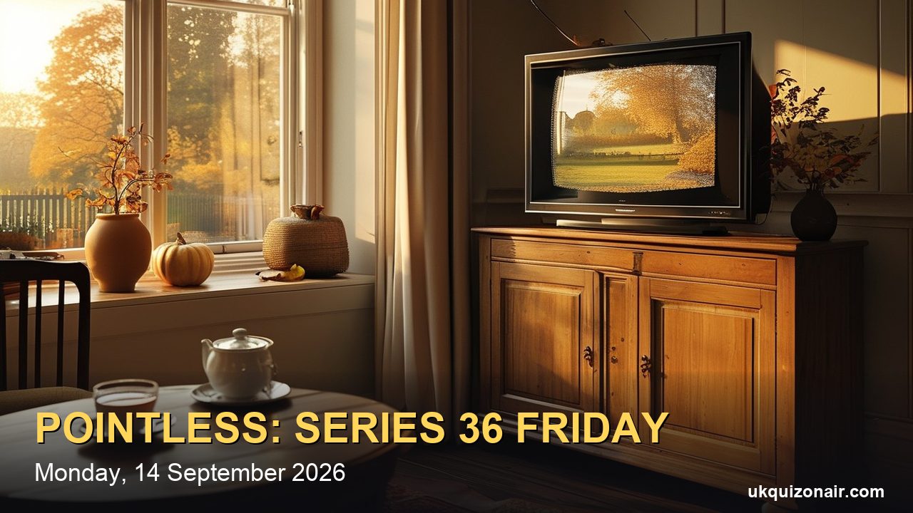 Pointless: What Time It's On, BBC iPlayer and Co-Hosts โ Series 36 Starts Friday 18 September