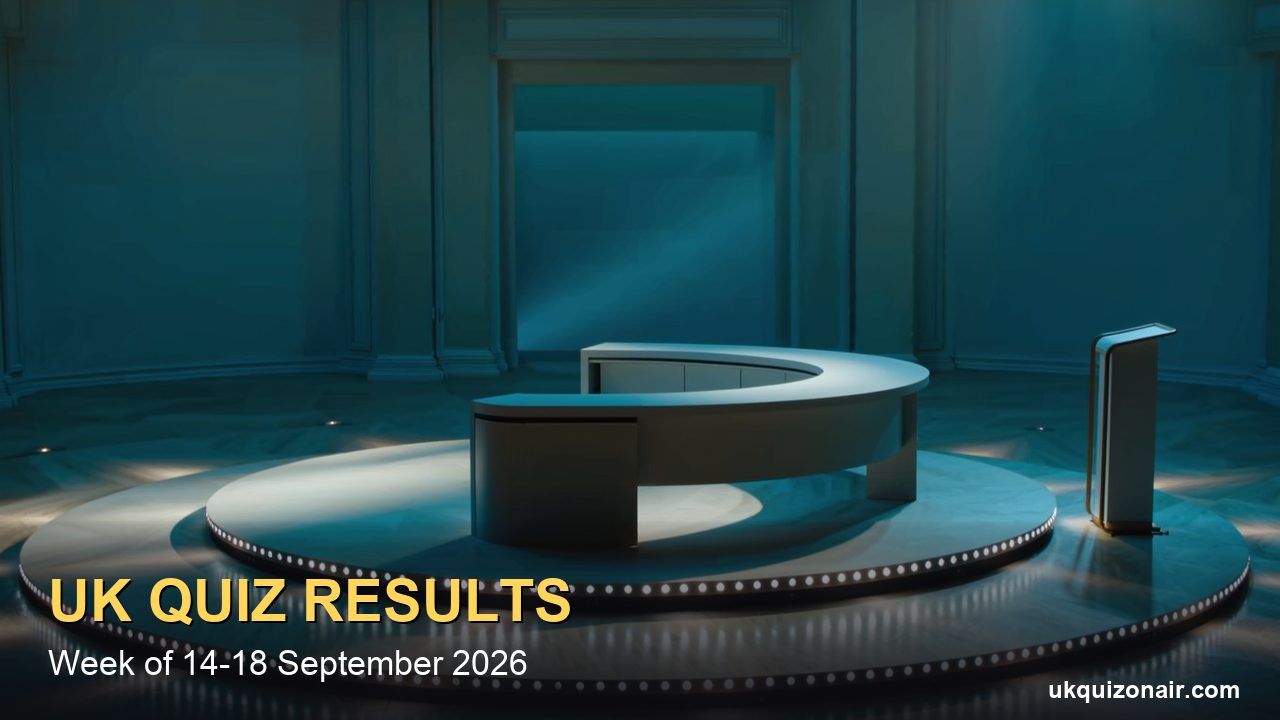 UK Quiz Results, Week of 14-18 September: UCL Win University Challenge, ITV1 Runs Repeats All Week