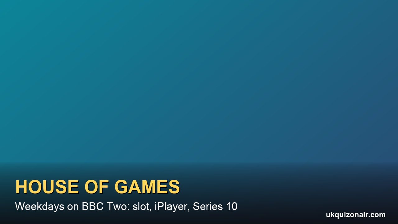What Time Is House of Games On? 6pm Weekdays, the Wales Slot, iPlayer and Michael Sheen